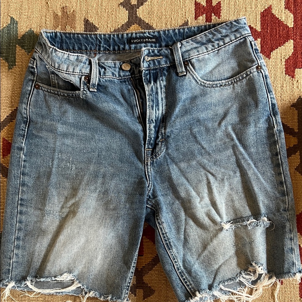 Lucky Brand high rise Bermuda cut offs